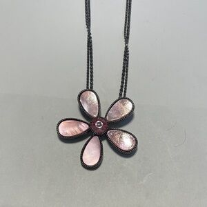 Lia Sophia Pink Petal Necklace